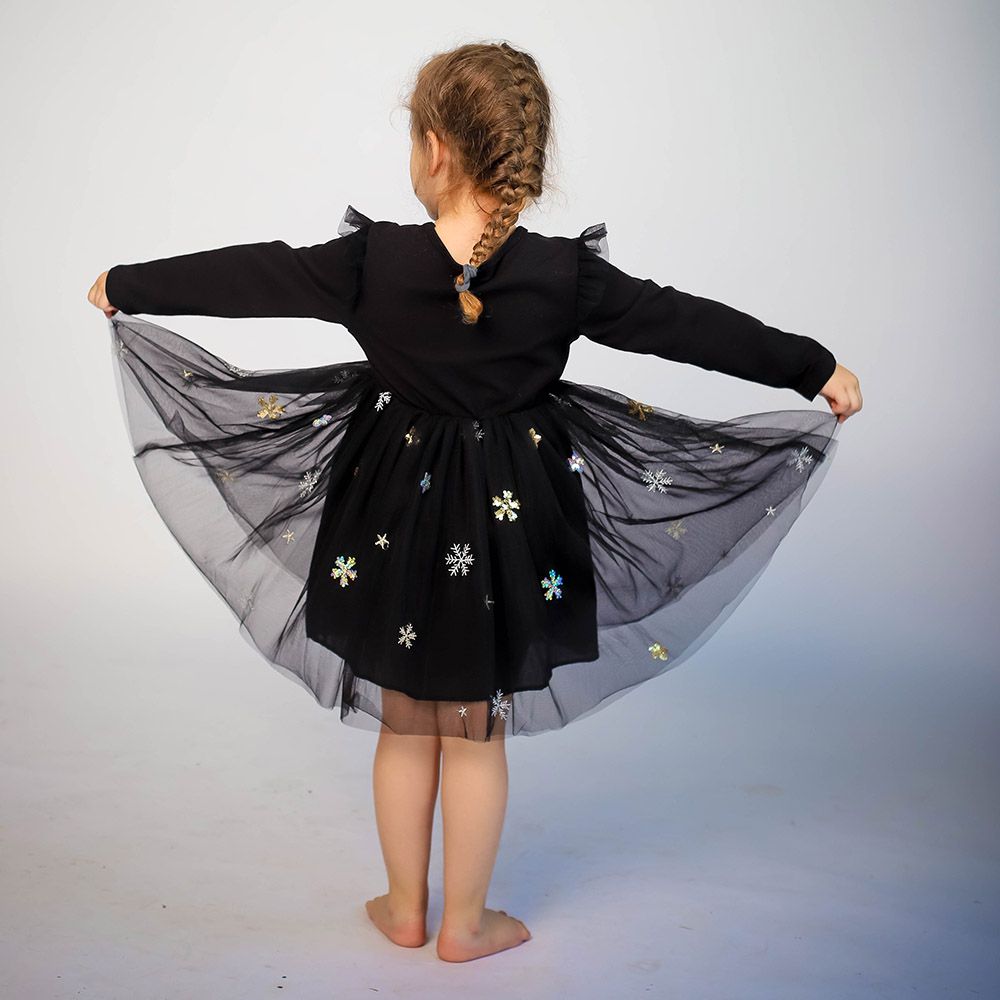 D' Daniela - Snowflake Tutu Dress - Black