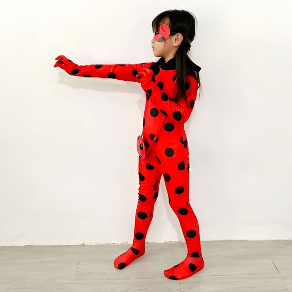 D' Daniela - Girls Ladybug Costume - Red