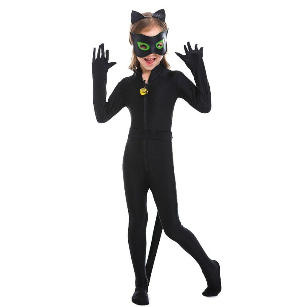 D' Daniela - Girls Catnoir Costume - Black