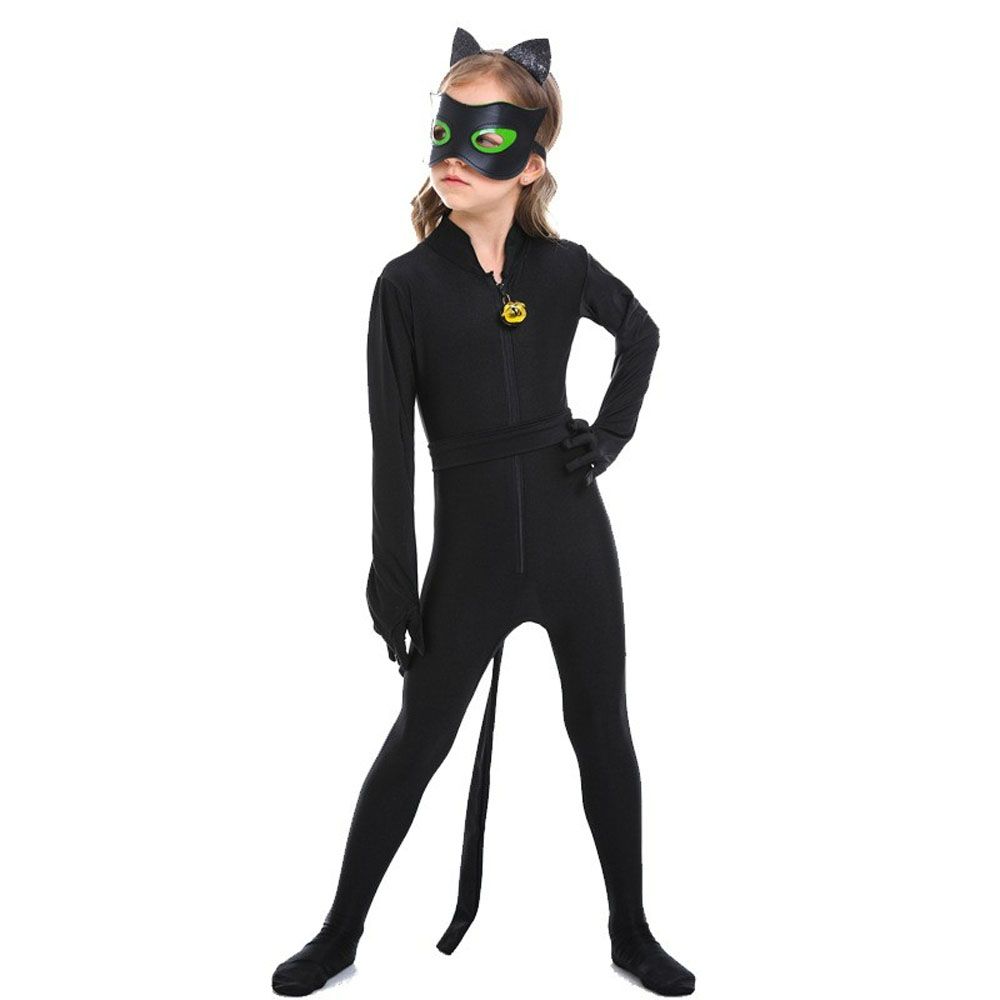 D' Daniela - Girls Catnoir Costume - Black