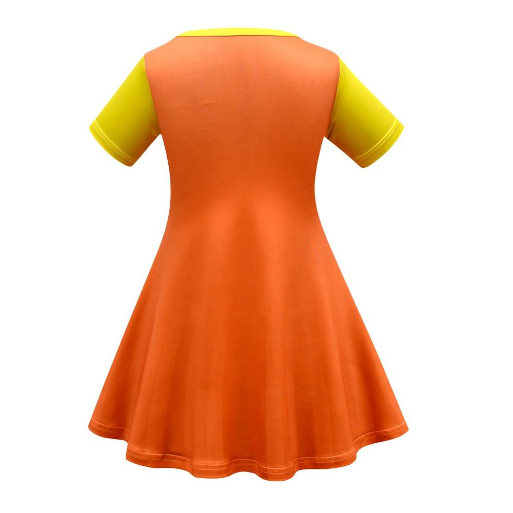 D' Daniela - Halloween Squid Game Doll Costume - Orange