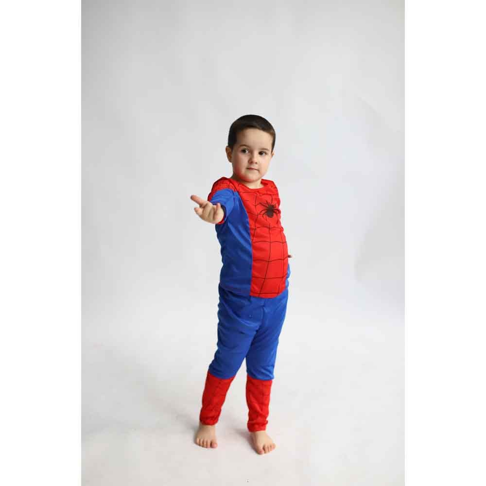 D' Daniela - Boys Spiderman Costume Without Muscle - Red