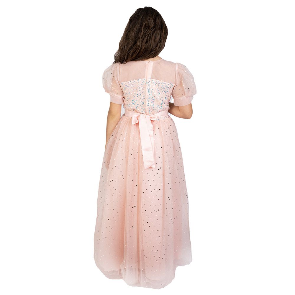 D' Daniela - Sequin Stars Party Dress - Pink