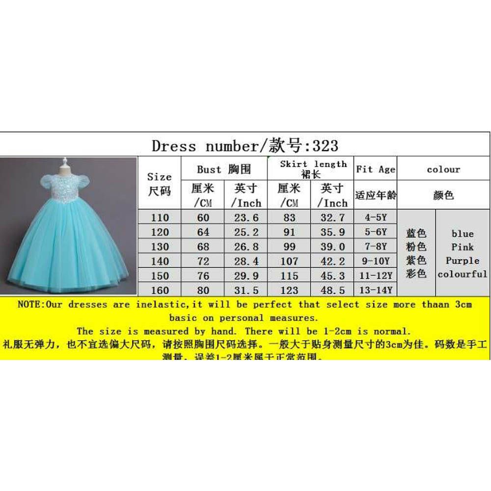 D' Daniela - Girls Ball Gown - Blue