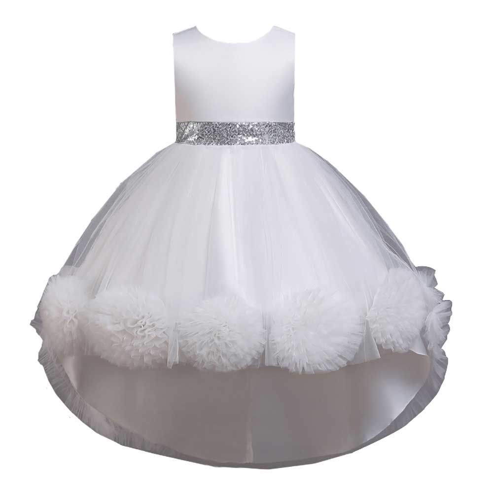 D' Daniela - Tutu Party Dress For Girls - Pure White