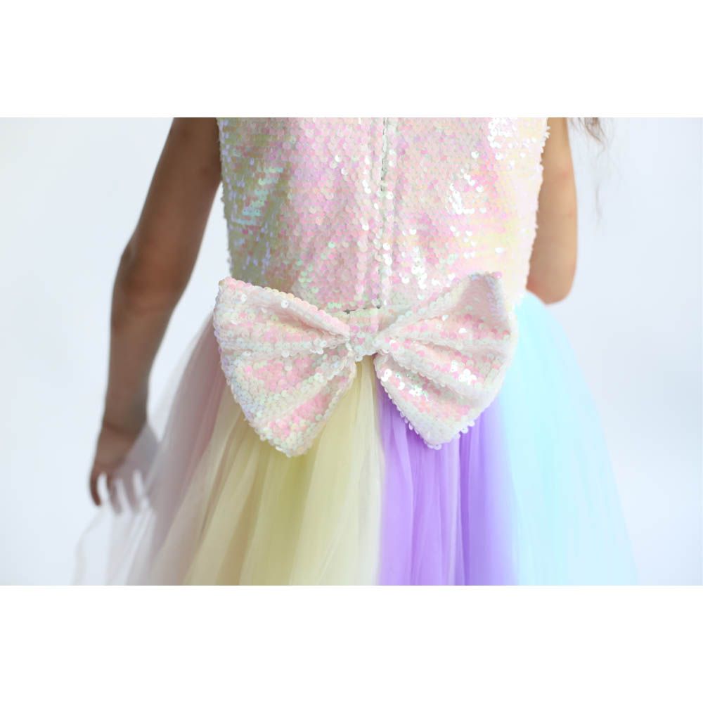 Ddaniela - Unicorn Sleeveless Tutu Dress - Rainbow