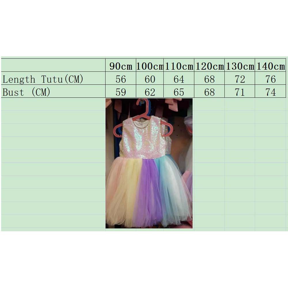 Ddaniela - Unicorn Sleeveless Tutu Dress - Rainbow