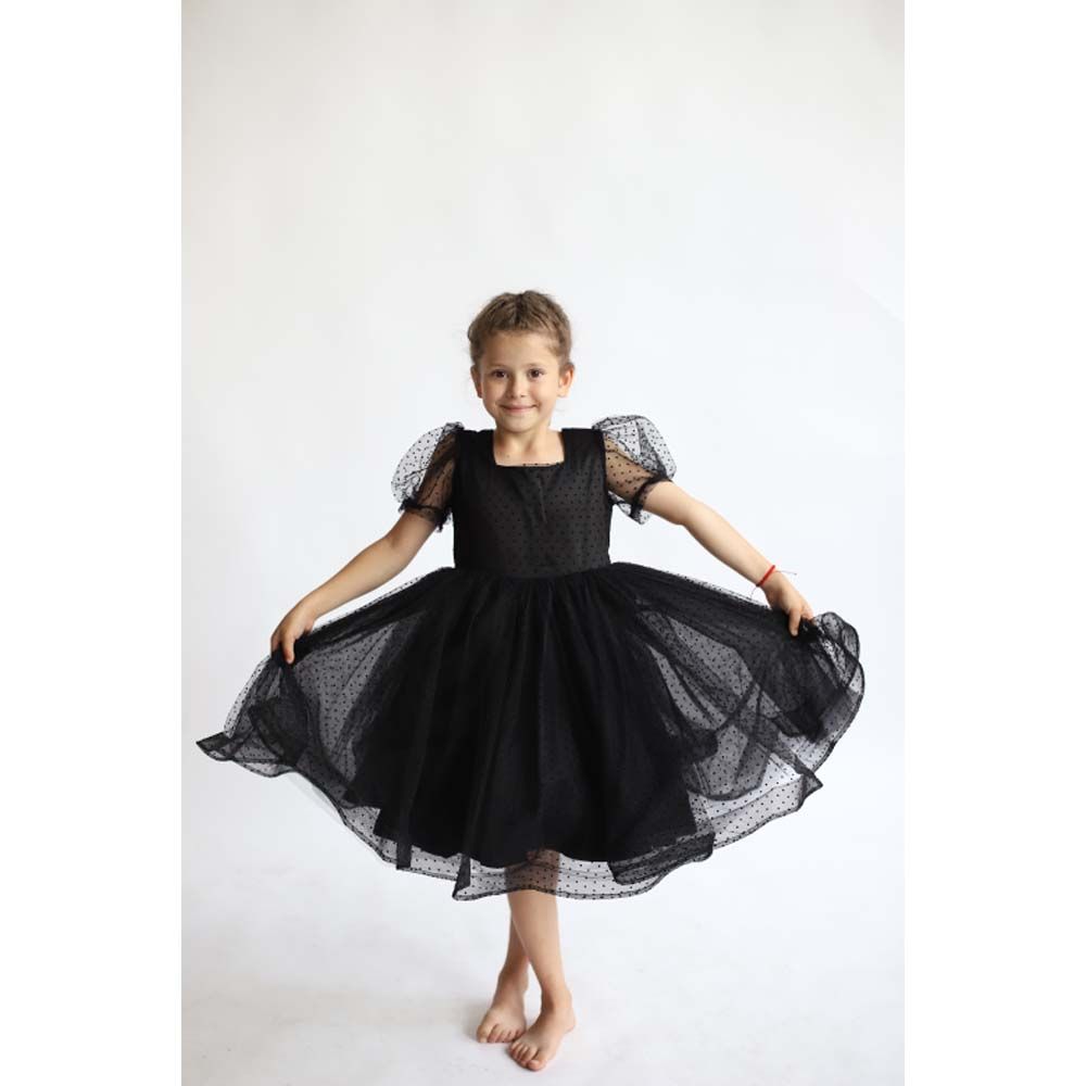 D' Daniela - Princess Dot Dress - Black