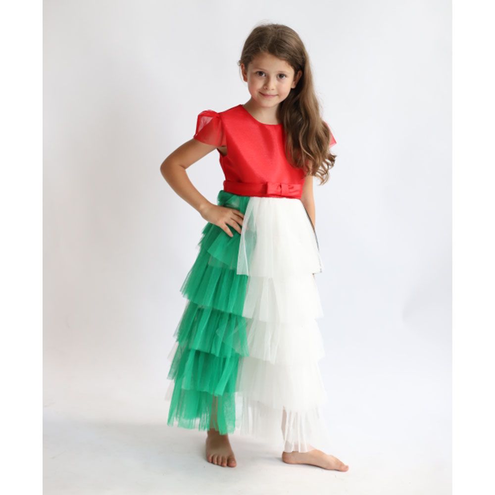 D' Daniela - Girls UAE National Day Tiered Dress