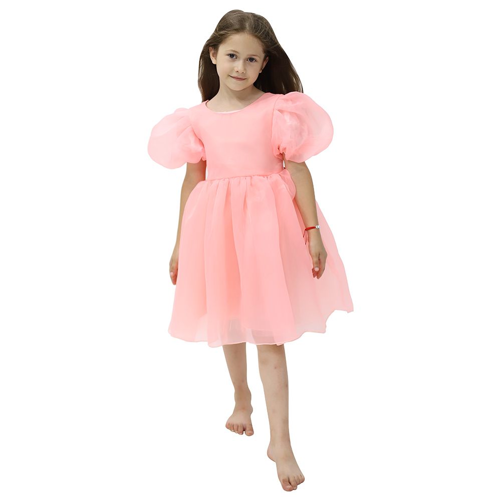 D' Daniela - Tulle Volume Dress w/ Bow - Pink