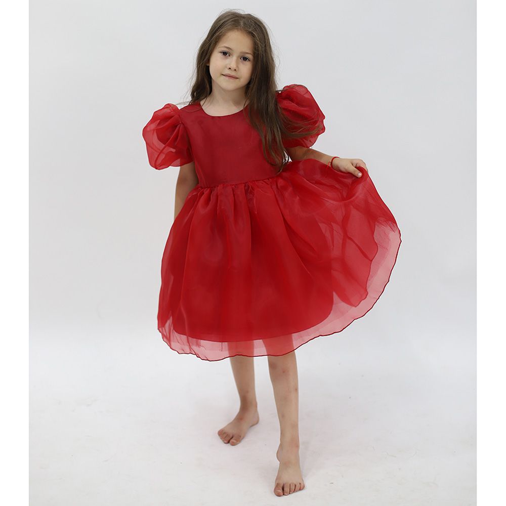 D' Daniela - Tulle Volume Dress - Red