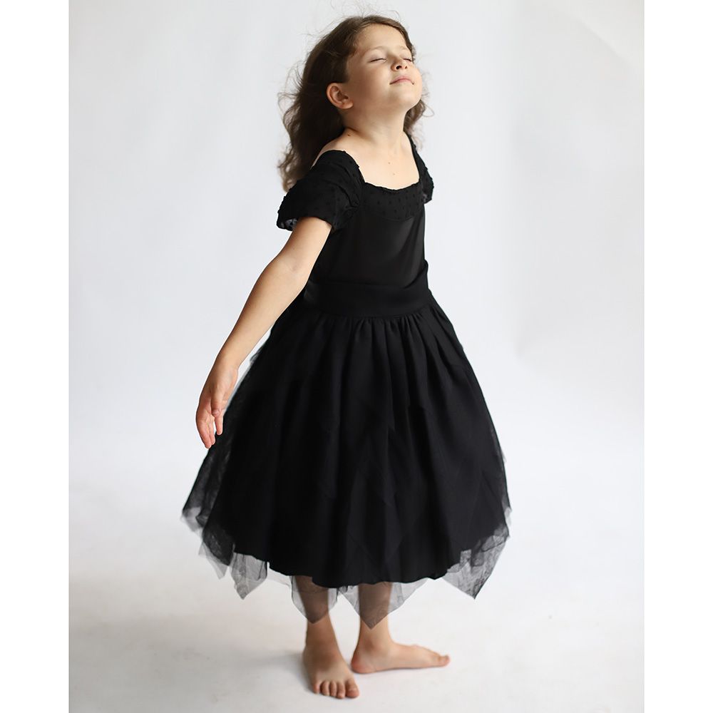 D' Daniela - Fairy Knee Length Dress - Black