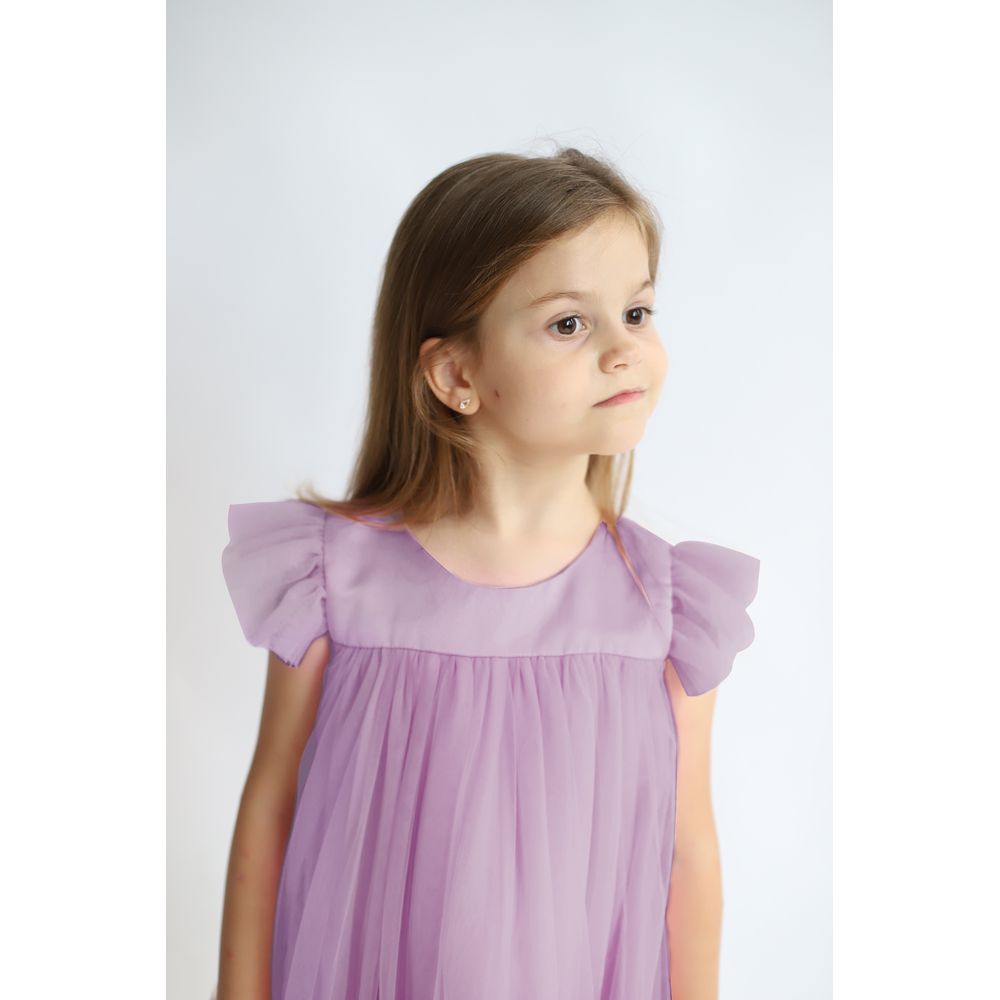 D' Daniela - Pleated Semi Casual Dress - Lavendar