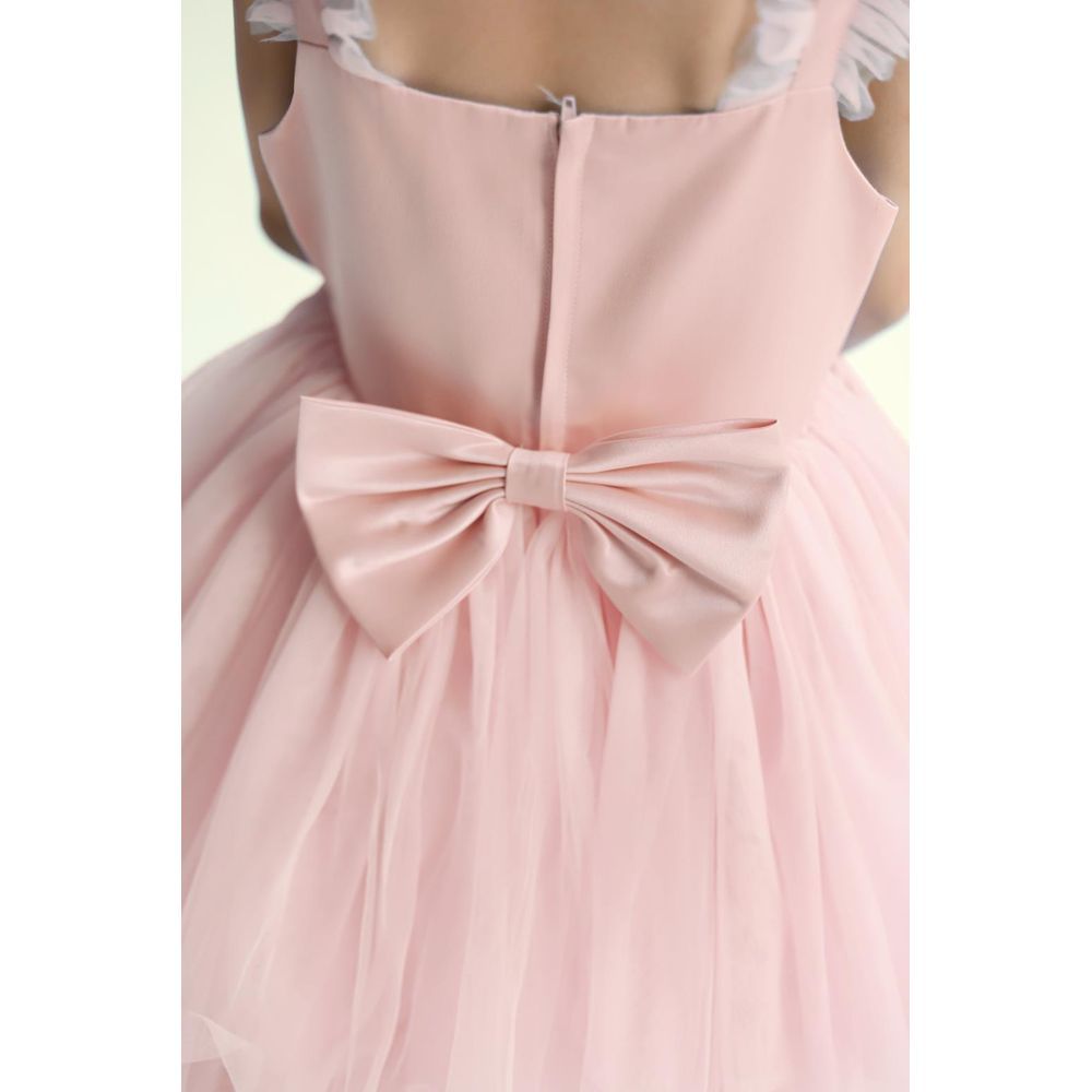 D' Daniela - Sleeveless Long Tail Dress - Light Pink