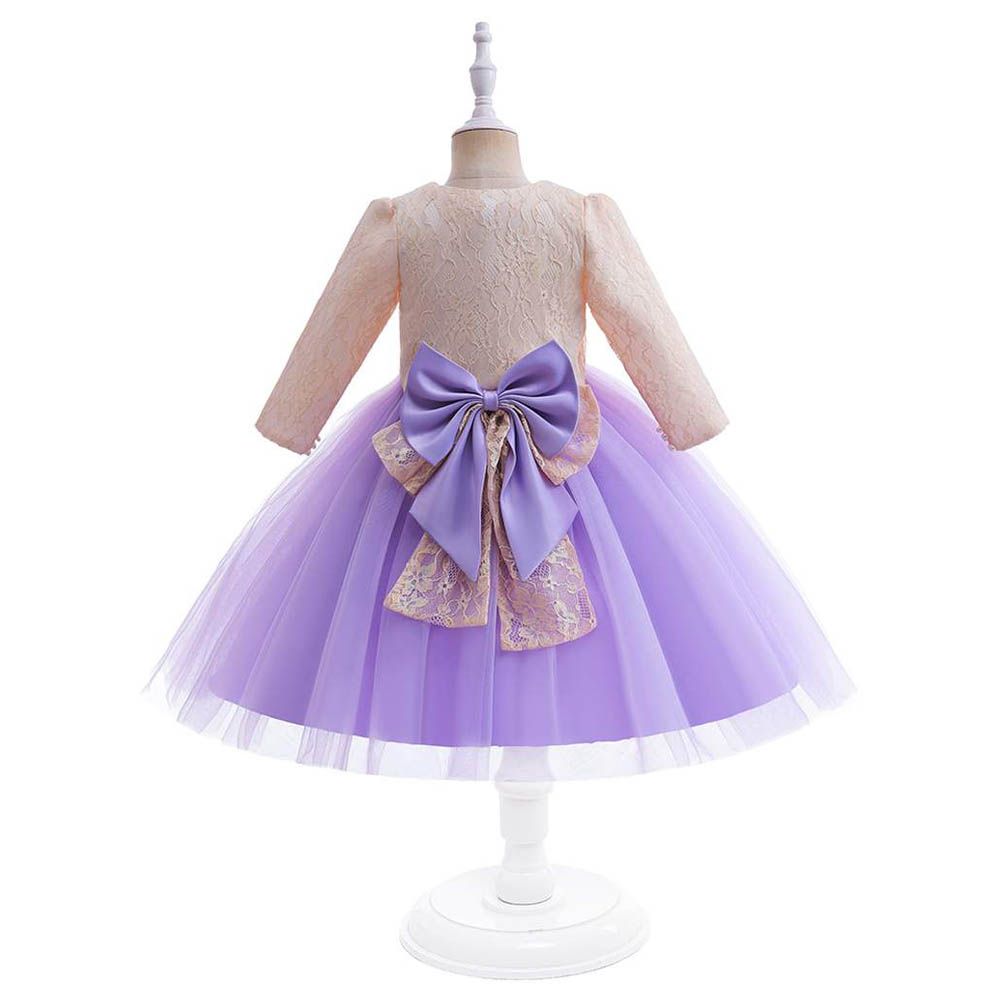 D' Daniela - Rose Party Dress - Purple