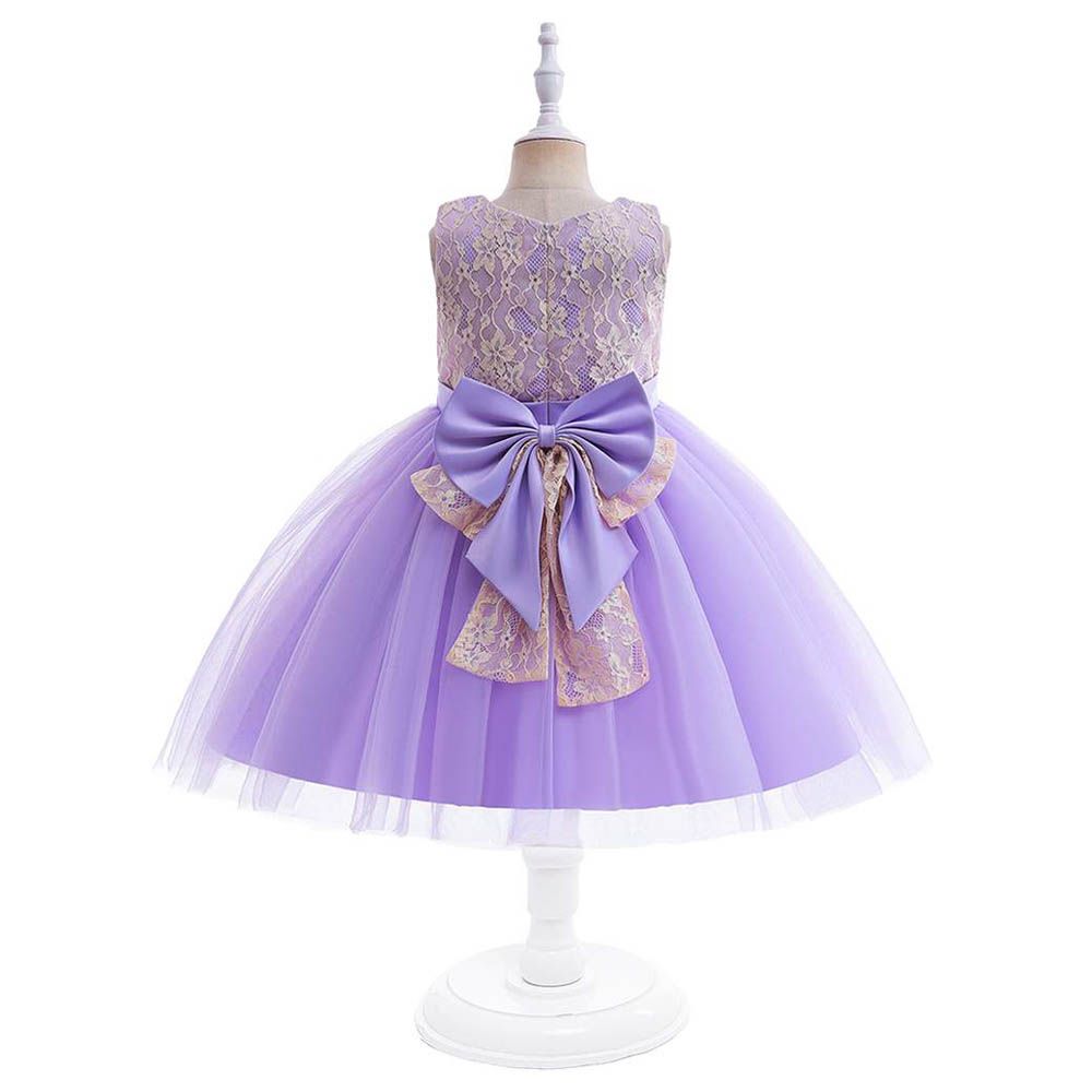 D' Daniela - Rose Party Dress - Purple