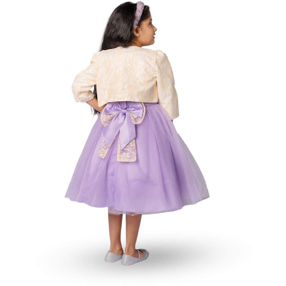 D' Daniela - Rose Party Dress - Purple