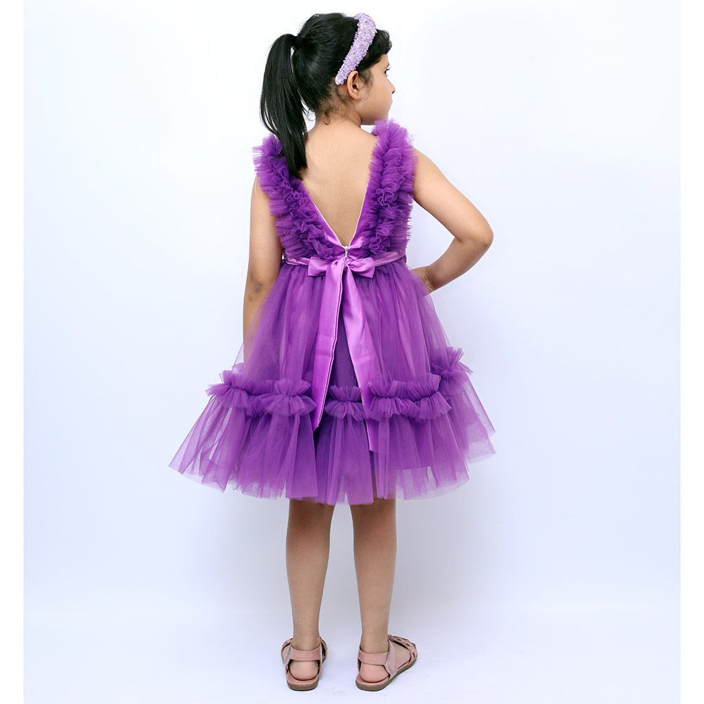 D' Daniela - Summer Light Party Dress - Dark Purple 