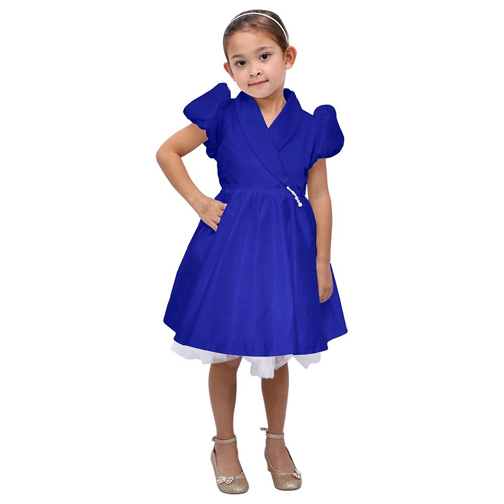 D' Daniela - Modern Lady Party Dress - Royal Blue 