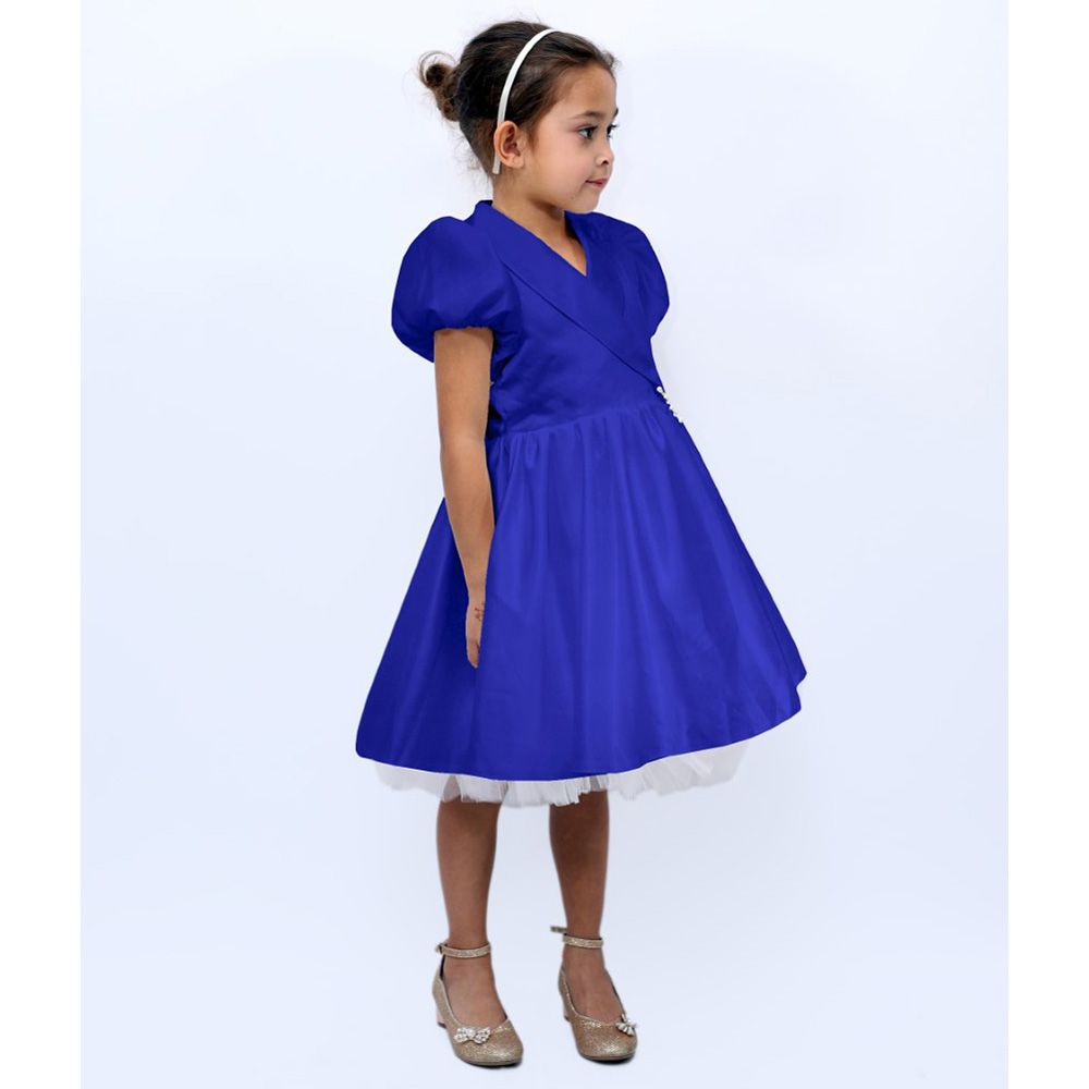 D' Daniela - Modern Lady Party Dress - Royal Blue 