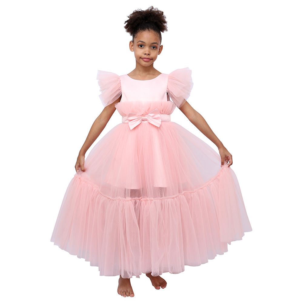 D' Daniela - Belle Long Party Dress - Light Pink