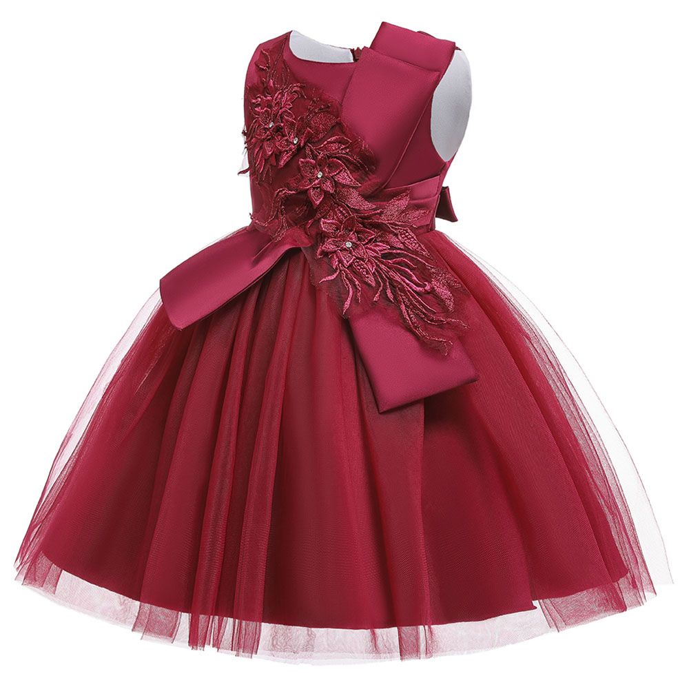 D' Daniela - La Bella Party Dress - Dark Red