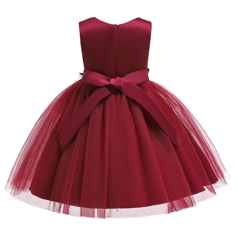 D' Daniela - La Bella Party Dress - Dark Red