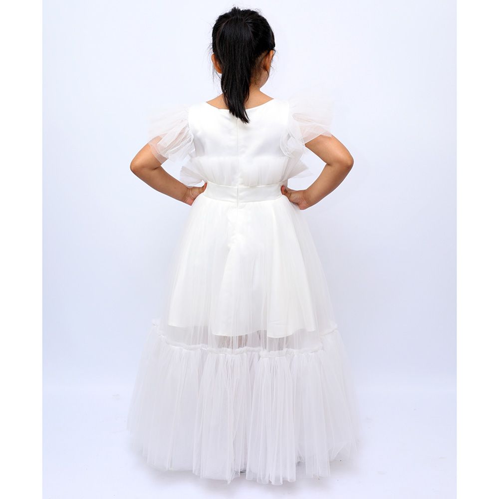 D' Daniela - Belle Long Party Dress - White