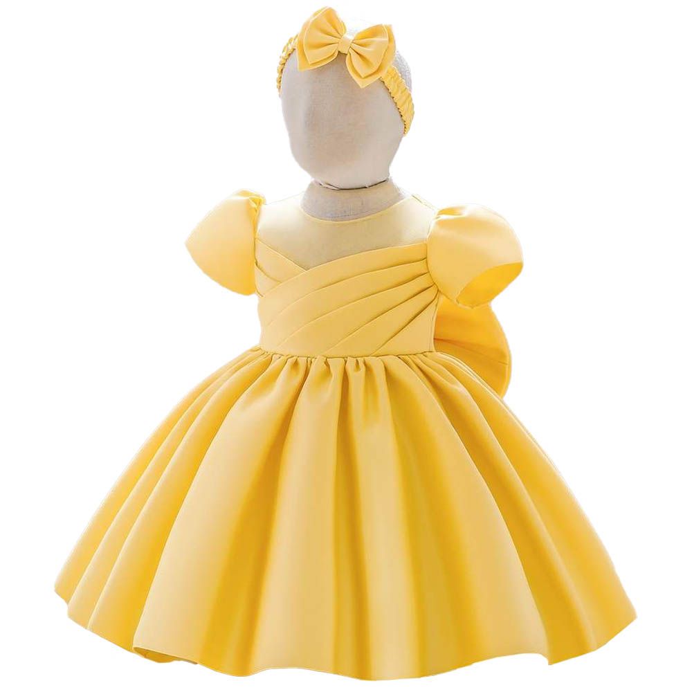 D' Daniela - Amy Short Party Dress - Yellow