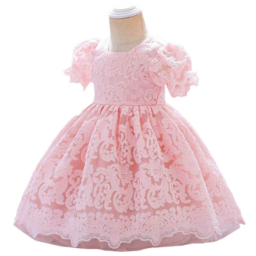 D' Daniela - Emily Embroidery Party Dress - Pink