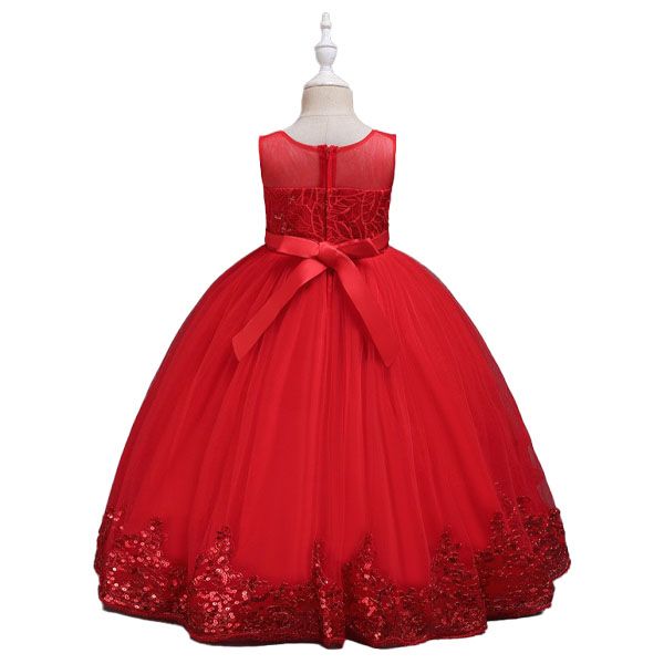 D' Daniela - Rose Princess Party Dress - Red