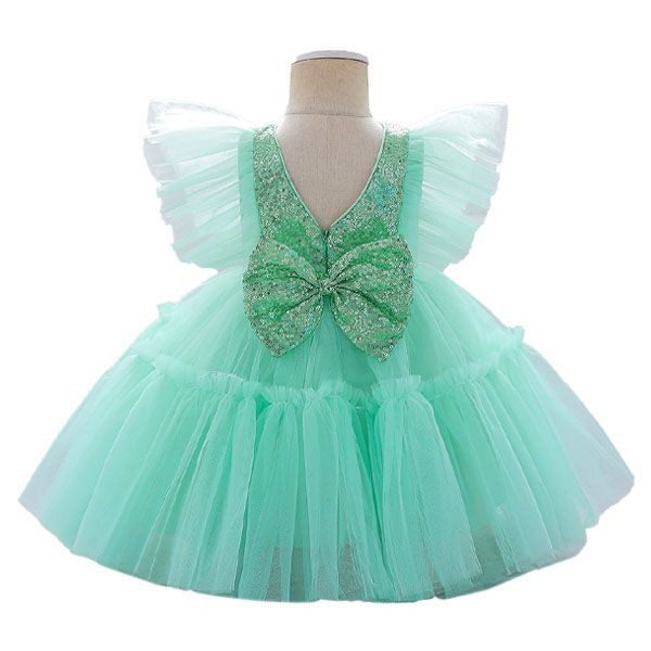 D' Daniela - Alice Butterfly Party Dress - Light Green