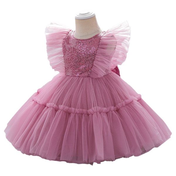 D' Daniela - Alice Butterfly Party Dress - Dark Pink