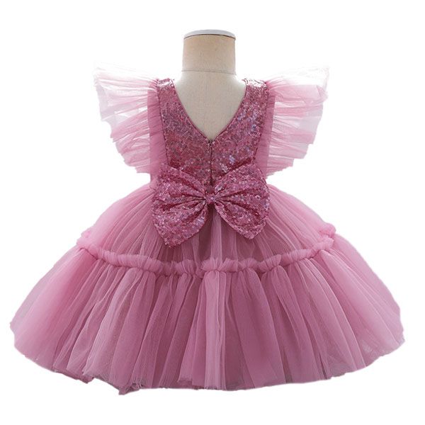 D' Daniela - Alice Butterfly Party Dress - Dark Pink