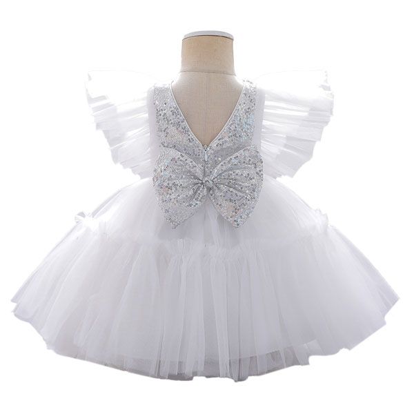 D' Daniela - Alice Butterfly Party Dress - White