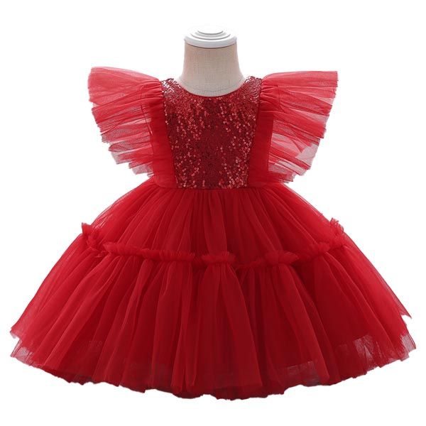 D' Daniela - Alice Butterfly Party Dress - Red