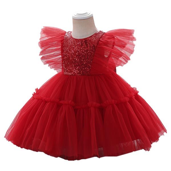 D' Daniela - Alice Butterfly Party Dress - Red