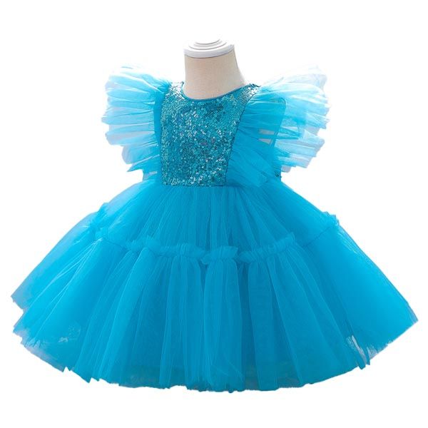 D' Daniela - Alice Butterfly Party Dress - Blue