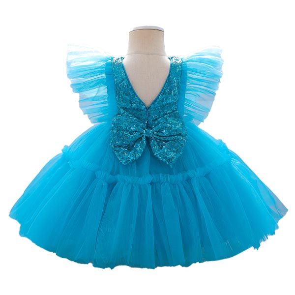 D' Daniela - Alice Butterfly Party Dress - Blue