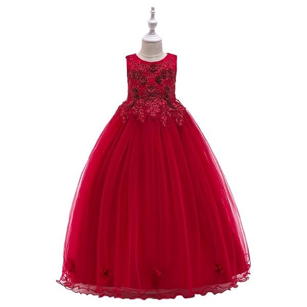 D' Daniela - Lea Floral Party Dress - Red