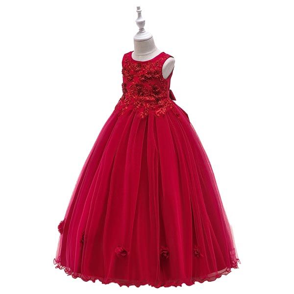 D' Daniela - Lea Floral Party Dress - Red