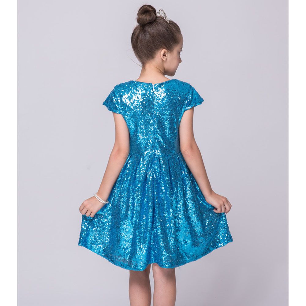 D' Daniela - Beads Glitter Dress - Light Blue