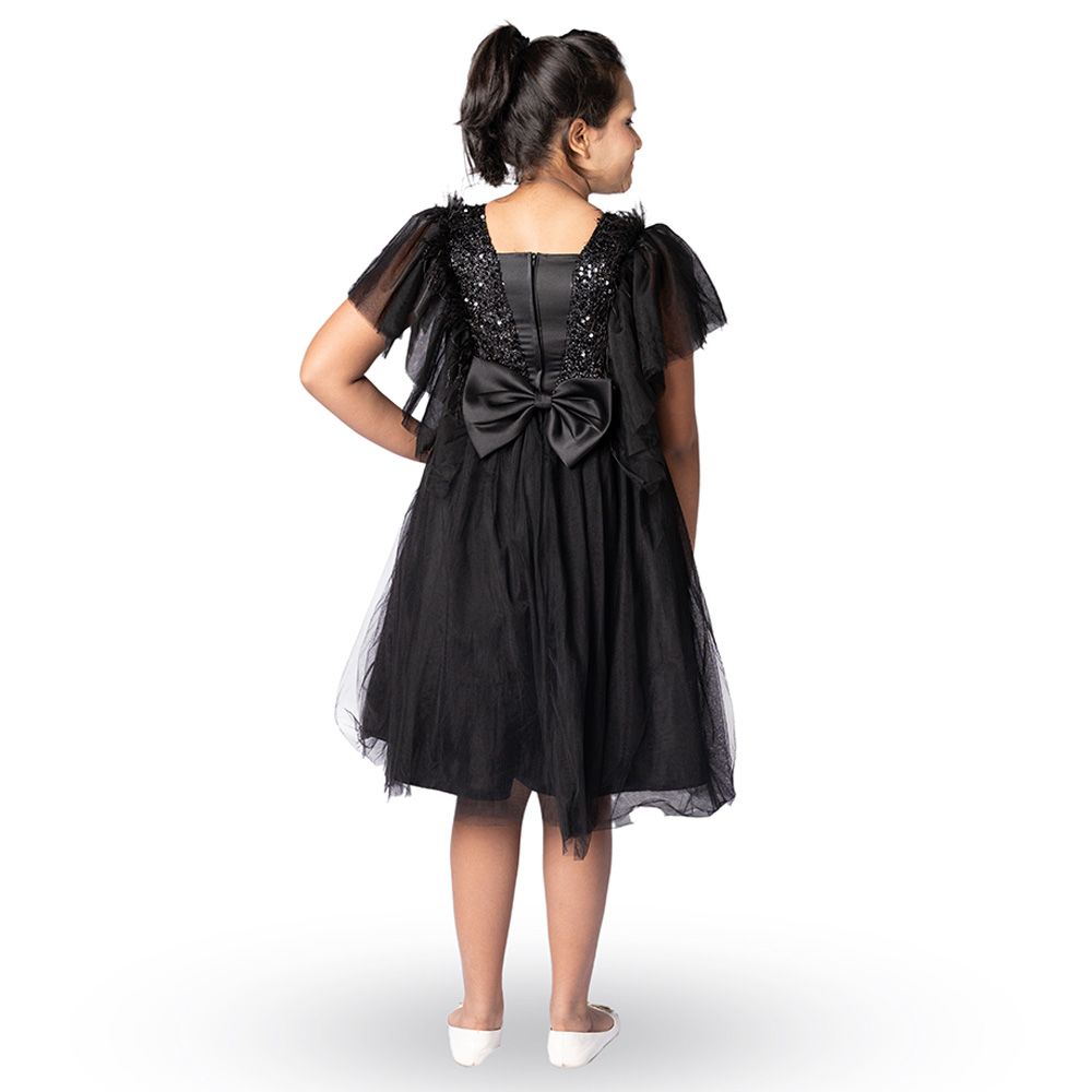 D' Daniela - Dragonfly Dress With Sequins - Black