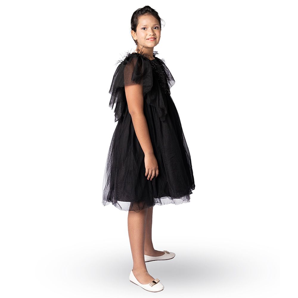 D' Daniela - Dragonfly Dress With Sequins - Black