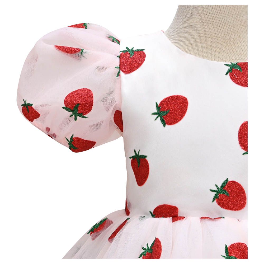 D' Daniela - Strawberry Printed Dress - Pink