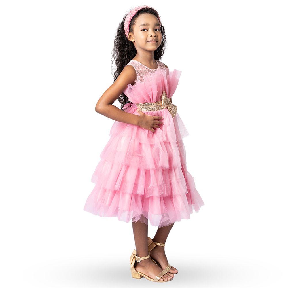 D' Daniela - Ruffle Dress - Pink