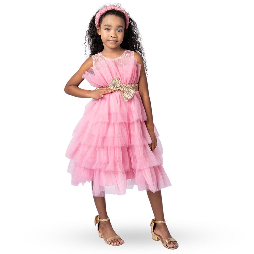 D' Daniela - Ruffle Dress - Pink