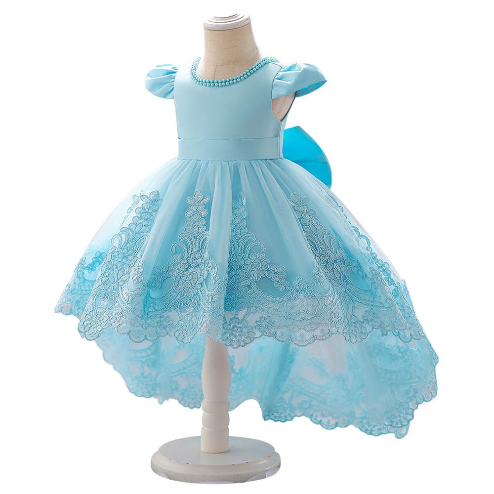 D' Daniela - Embroidery Princess Dress - Sky Blue