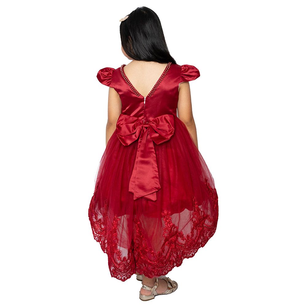 D' Daniela - Embroidery Princess Dress - Red