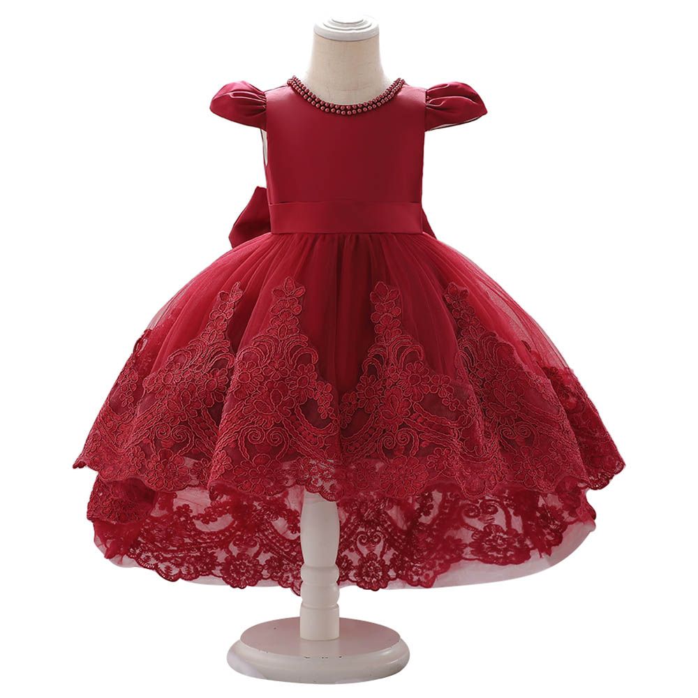 D' Daniela - Embroidery Princess Dress - Red